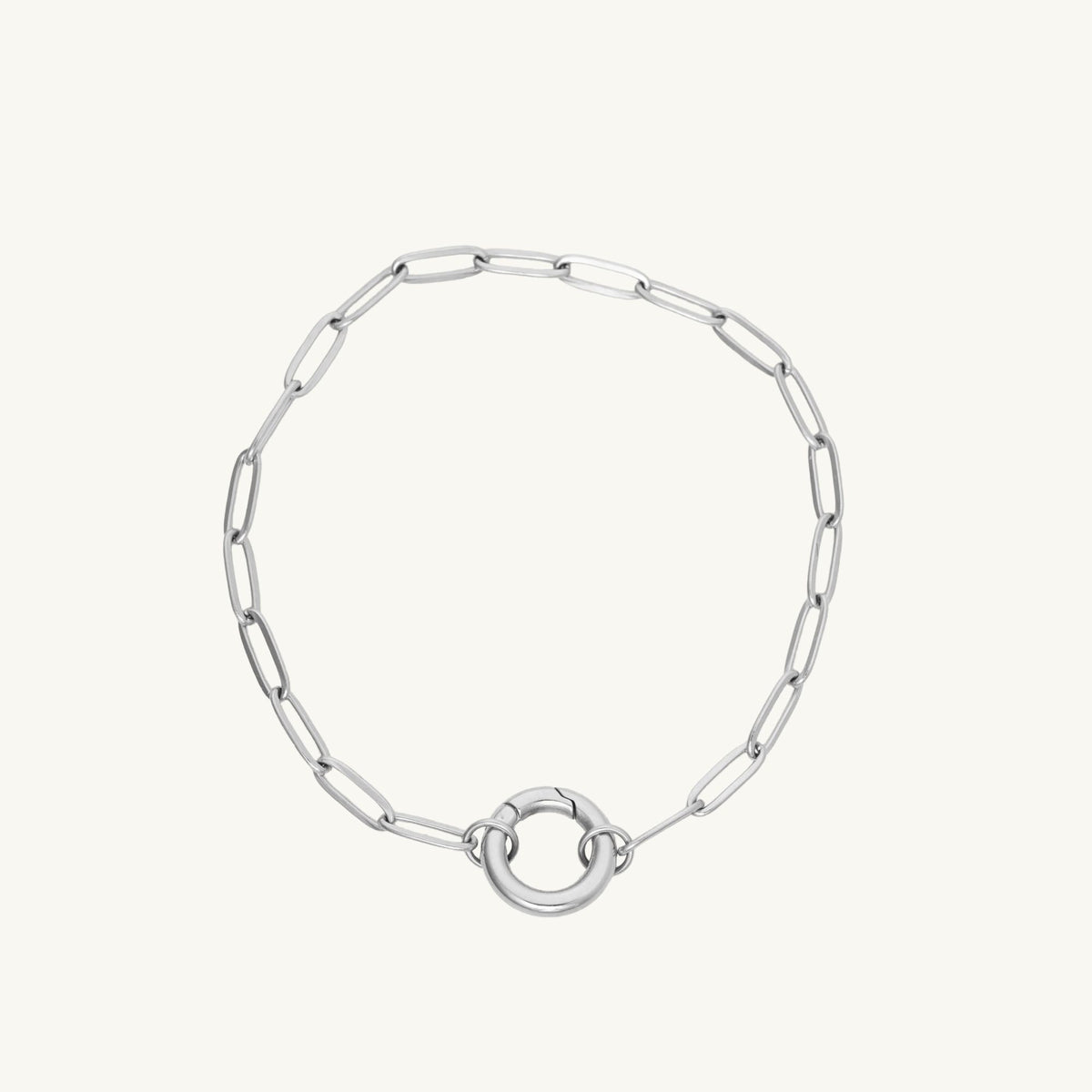 design your own charms bracelet paperclip in stainless steel