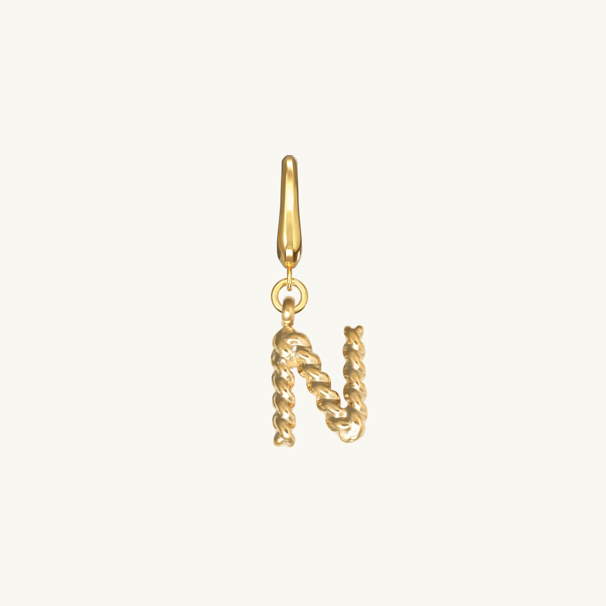 Rope Initial Charm