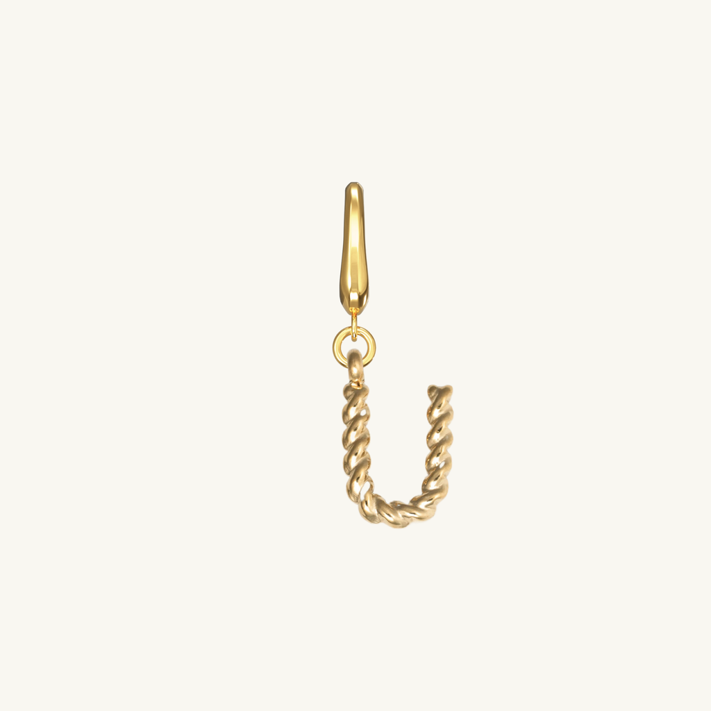 Rope Initial Charm