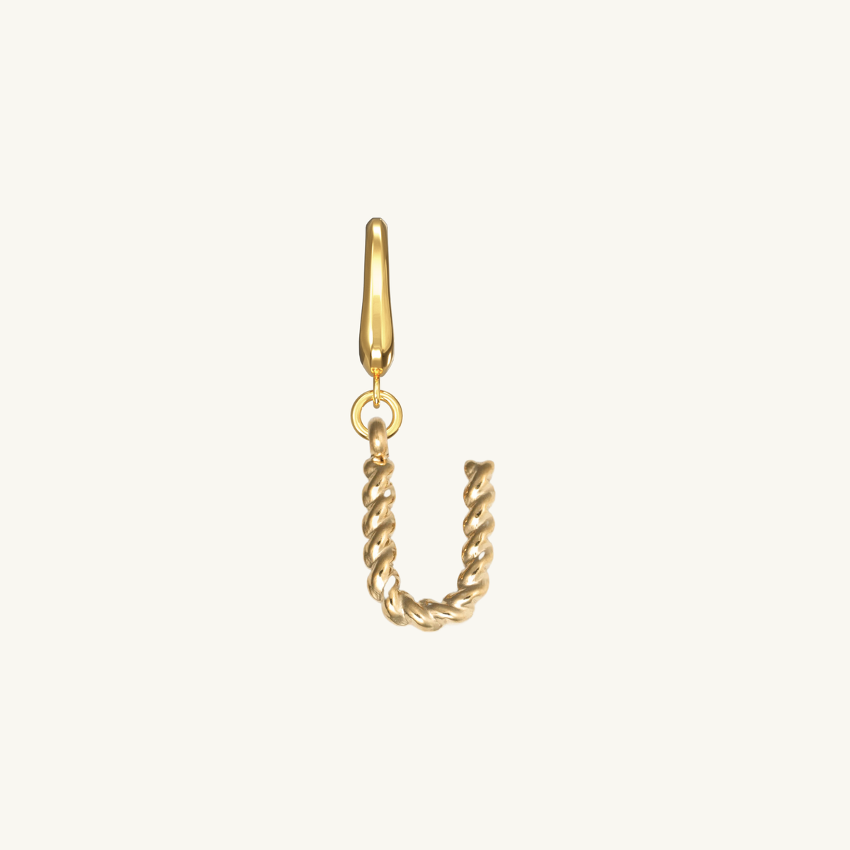 Rope Initial Charm