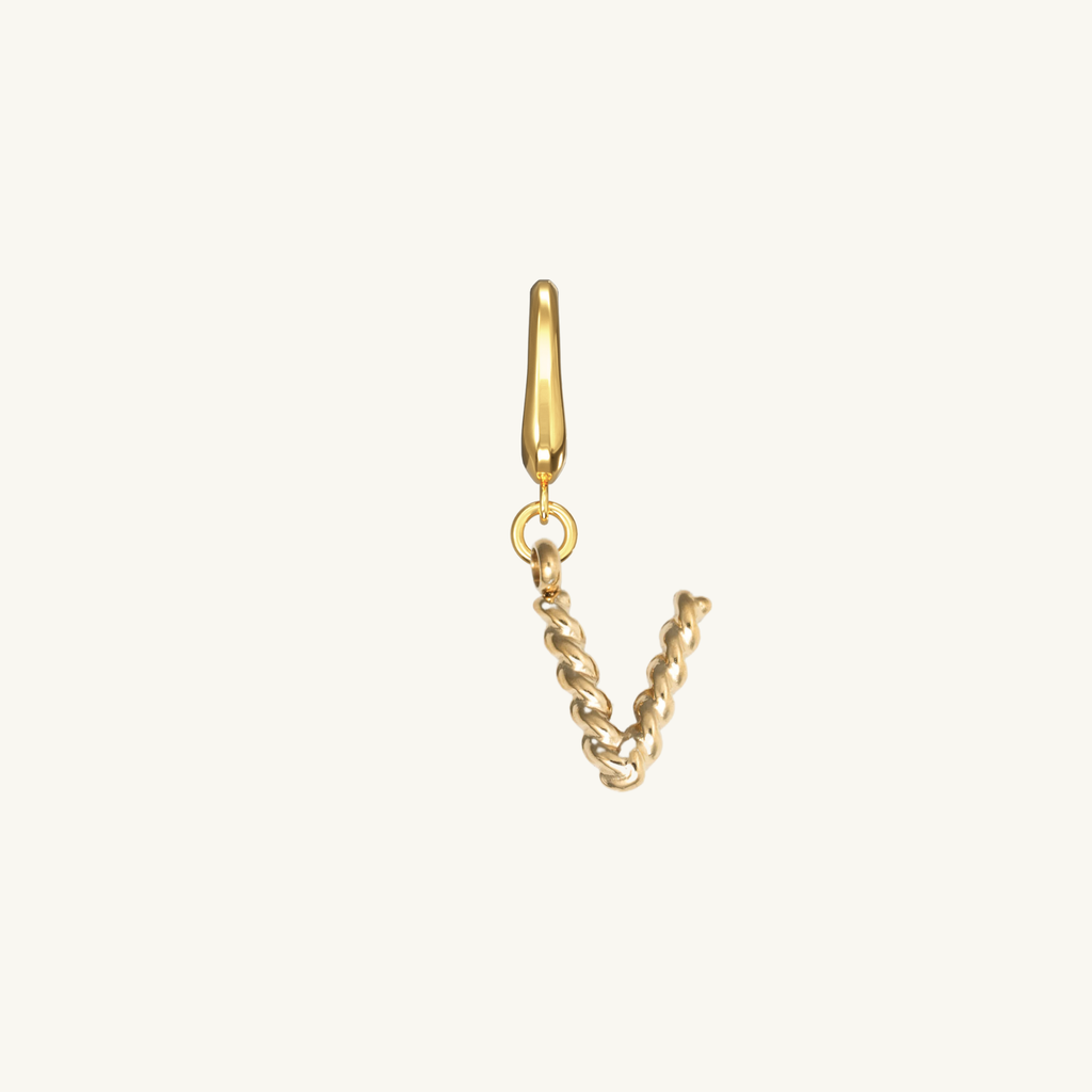 Rope Initial Charm