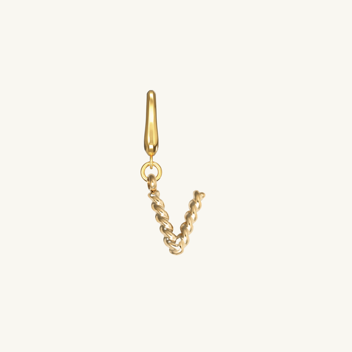 Rope Initial Charm