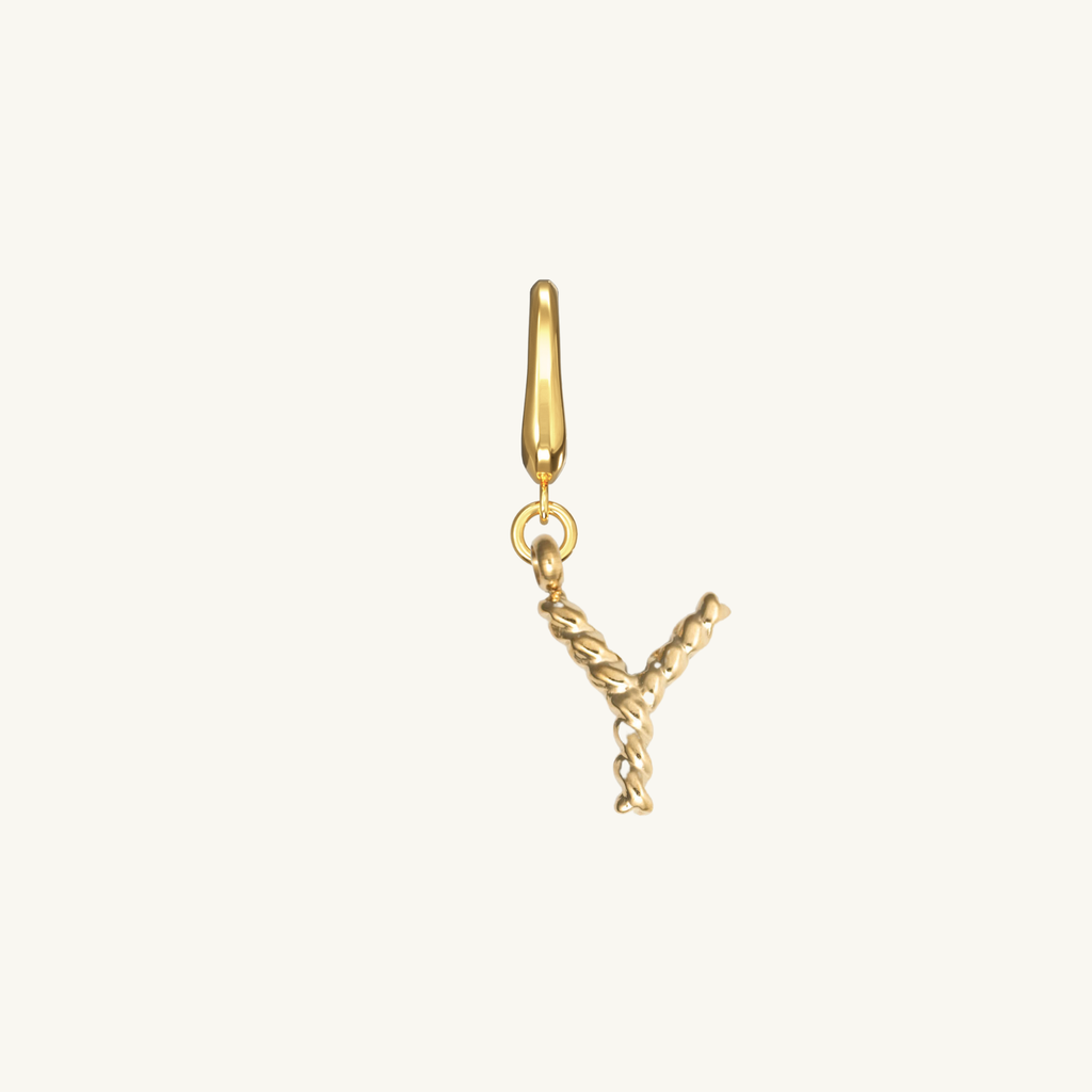 Rope Initial Charm