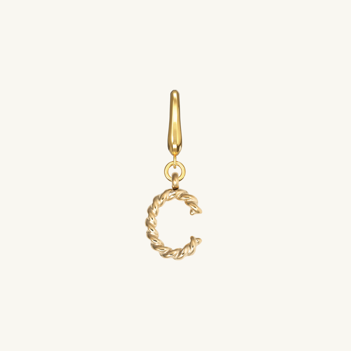 Rope Initial Charm
