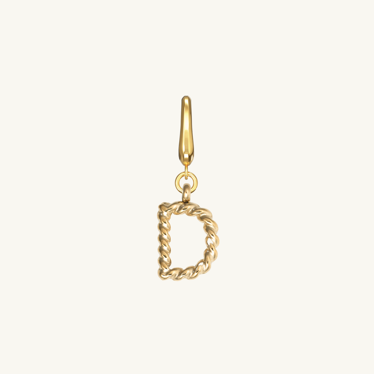 Rope Initial Charm
