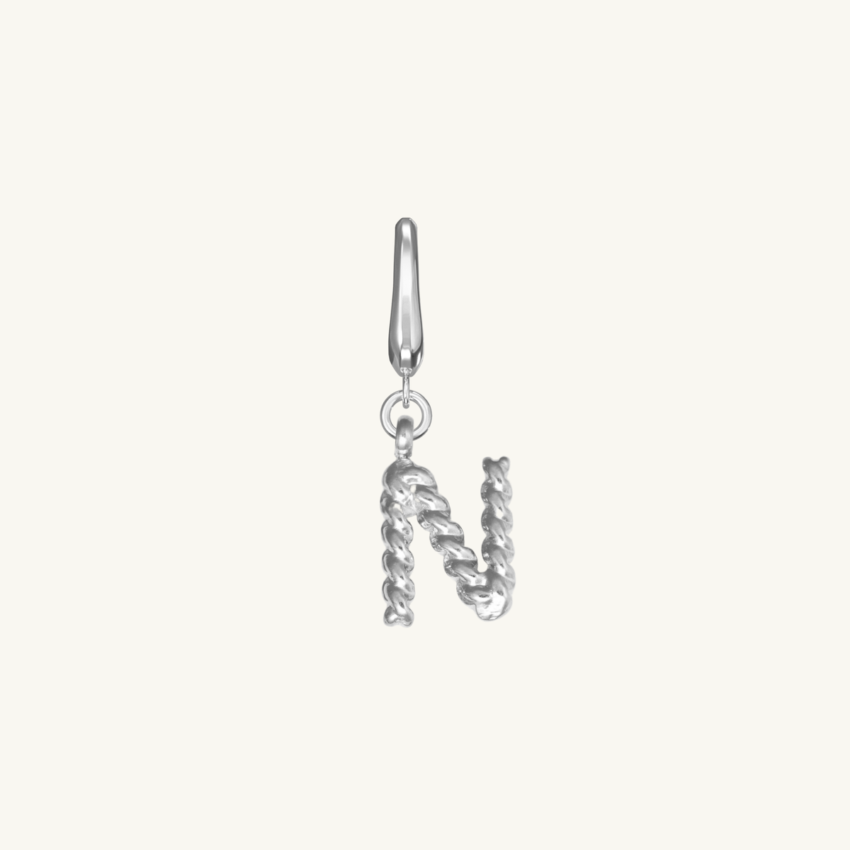 Rope Initial Charm