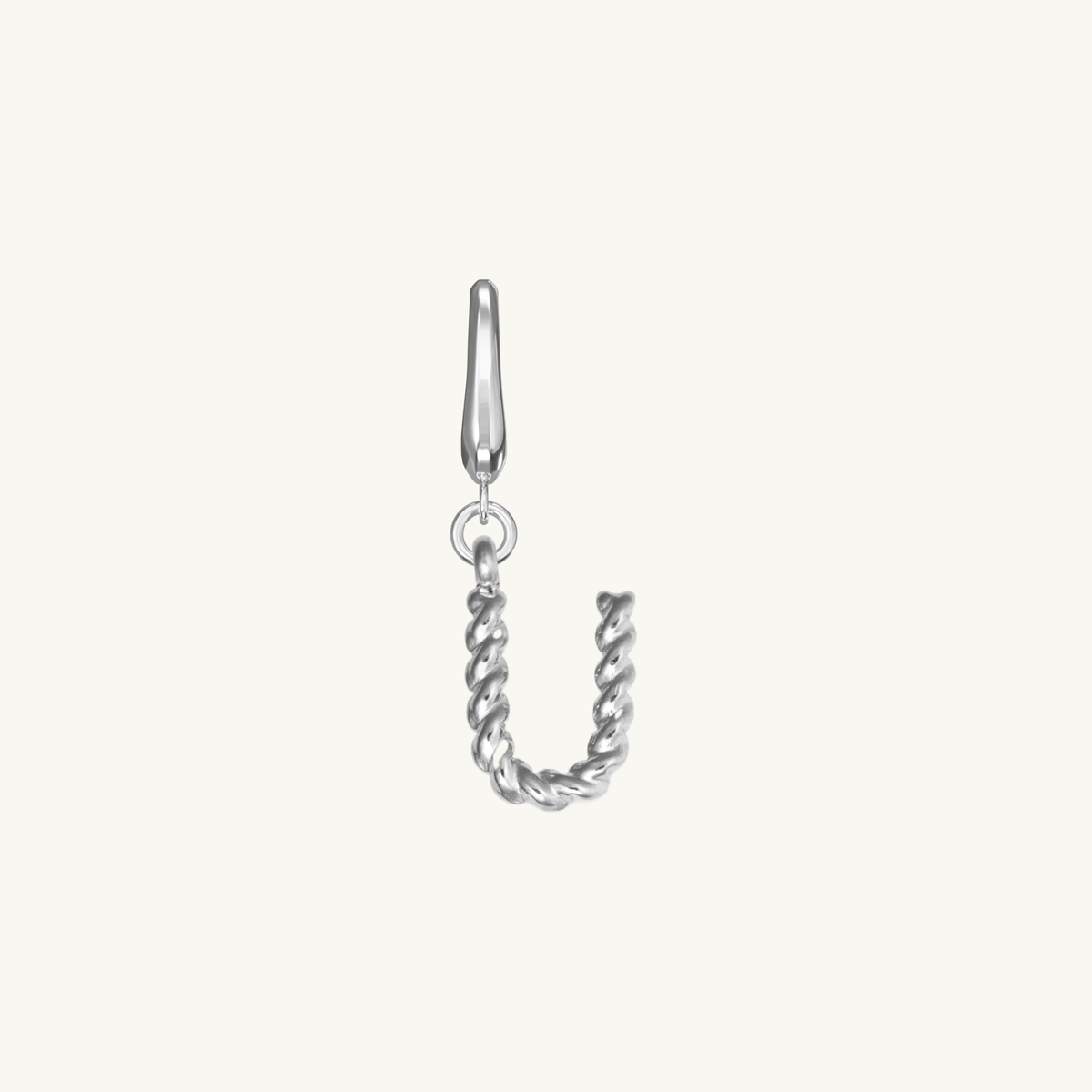 Rope Initial Charm