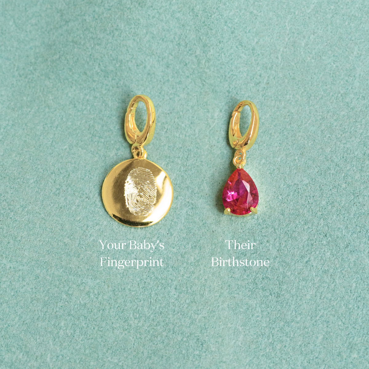 Their fingerprint. Their birthstone. Your everyday reminder.