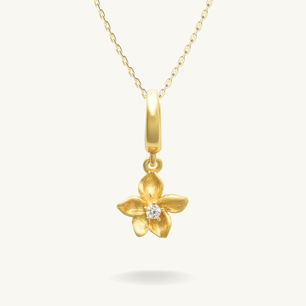 Violet Birth Flower Necklace - February By Lumine
