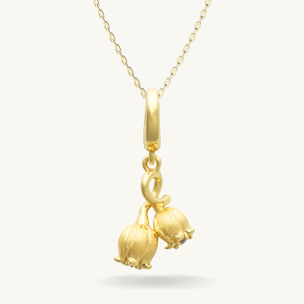 Lily of the Valley Birth Flower Necklace - May By Lumine