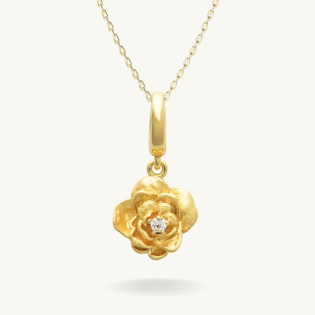 Rose Birth Flower Necklace - June By Lumine