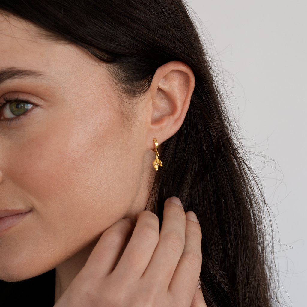 Snowdrop Flower Earrings