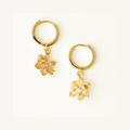 Water Lily Birth Flower Earrings - July By Lumine