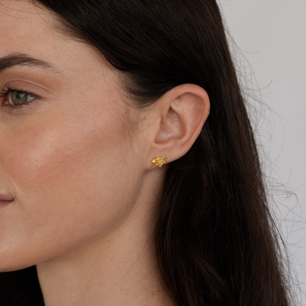 Daffodil Flower Earrings