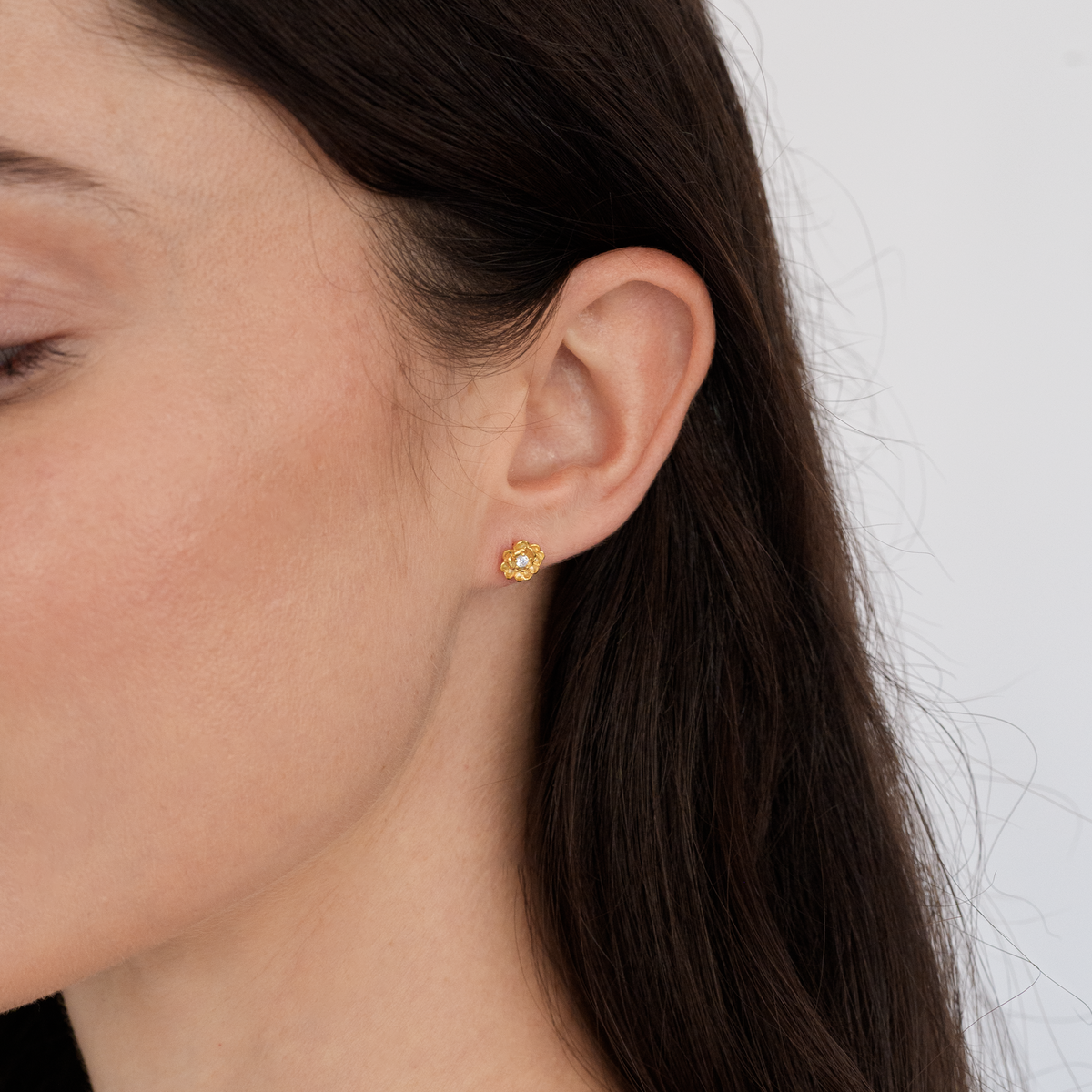 Peony Flower Earrings