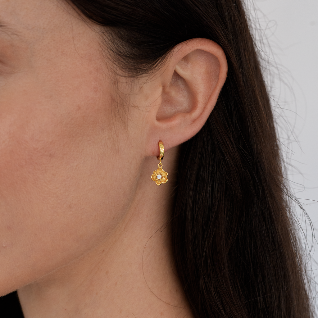 Cosmos Flower Earrings