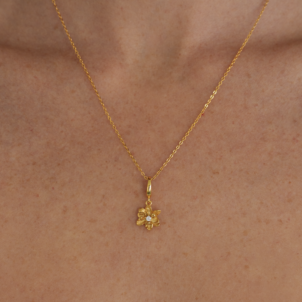 Water Lily Flower Charm