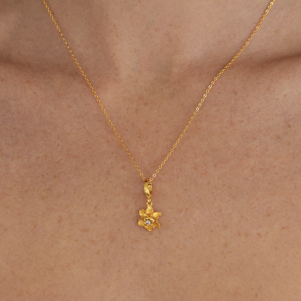 Daffodil Flower Charm