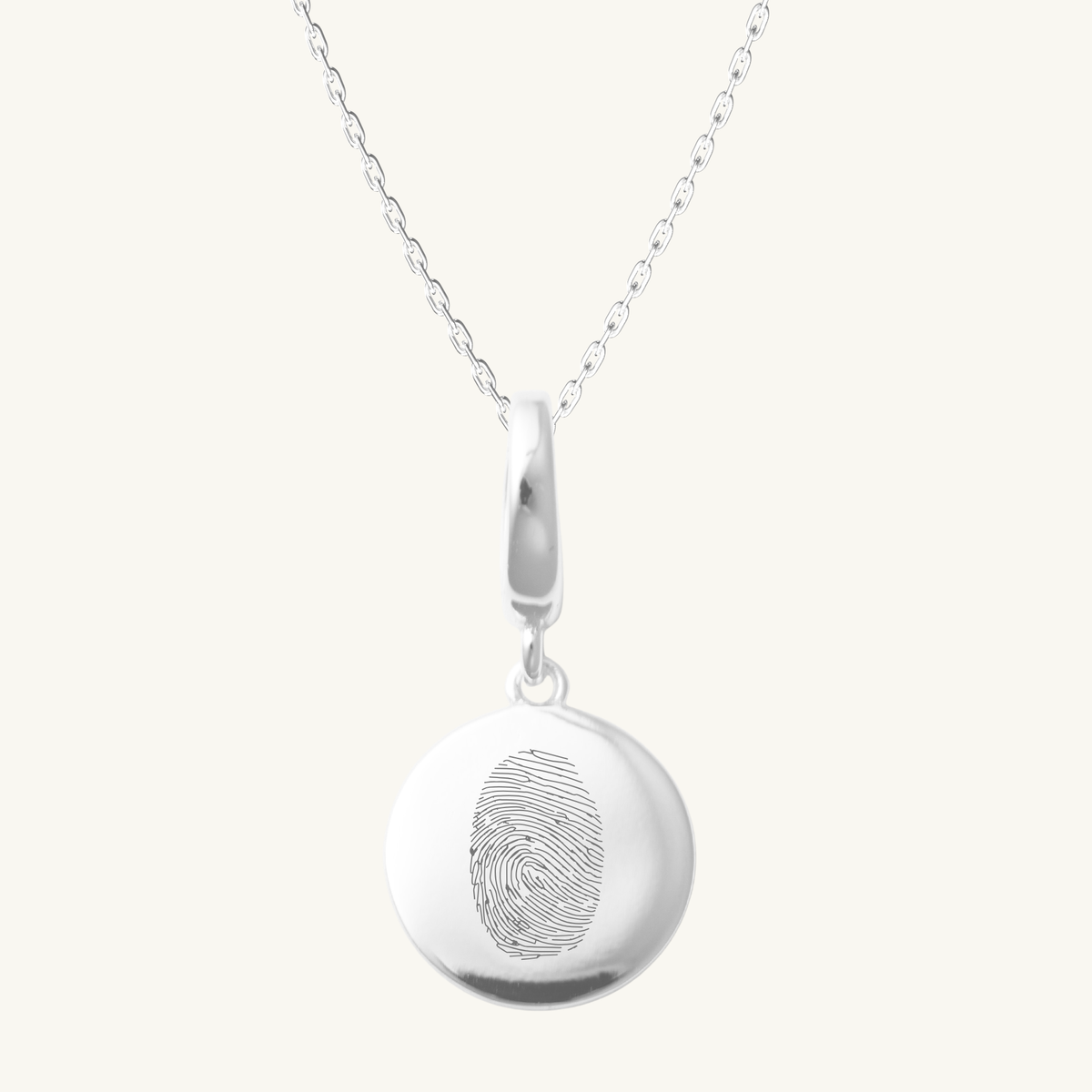 Fingerprint Clip Necklace