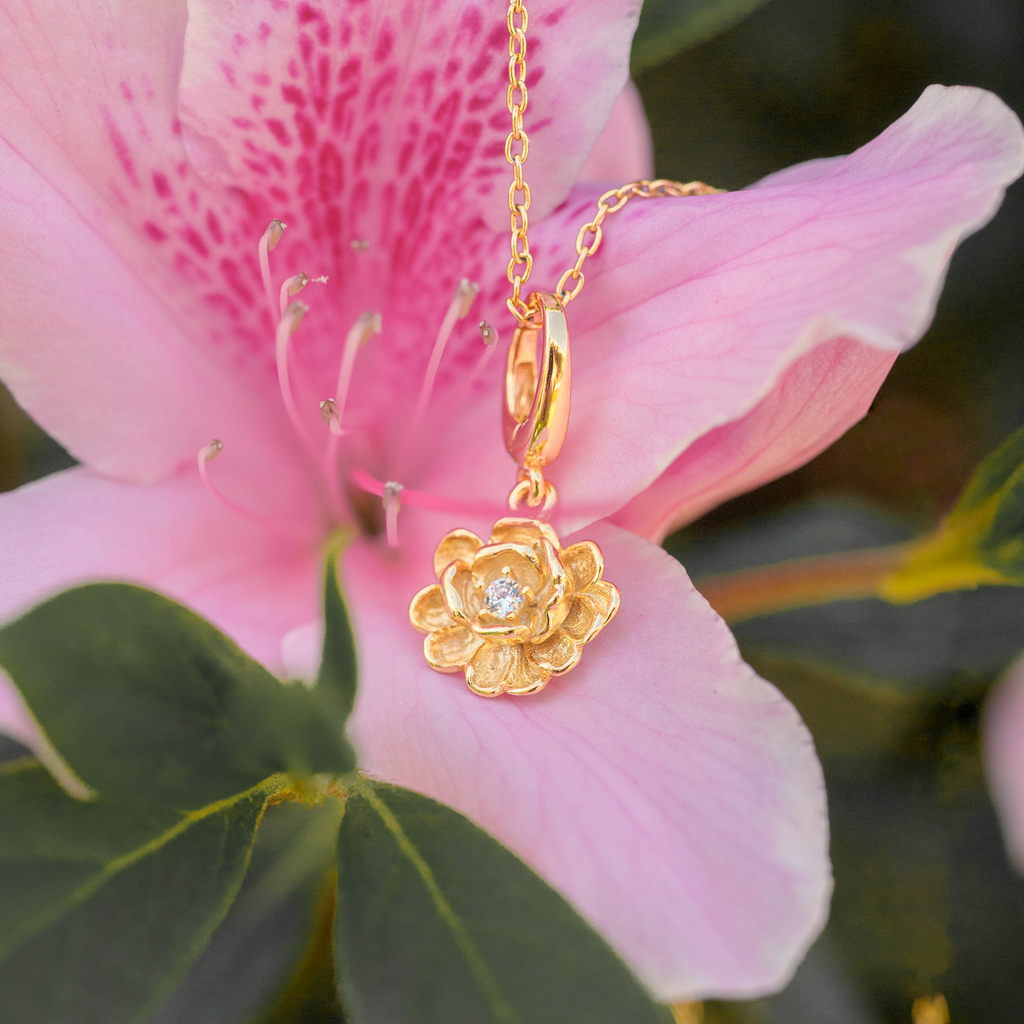 Peony Flower Charm