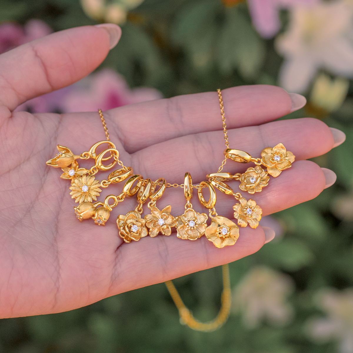 Rose Flower Charm