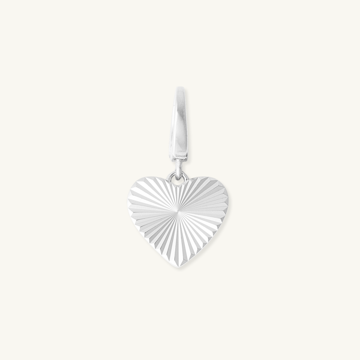 Fluted Heart Clip Charm product image 5 By Lumine