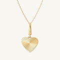 Fluted Heart Clip Necklace By Lumine