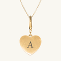 Fluted Heart Necklace