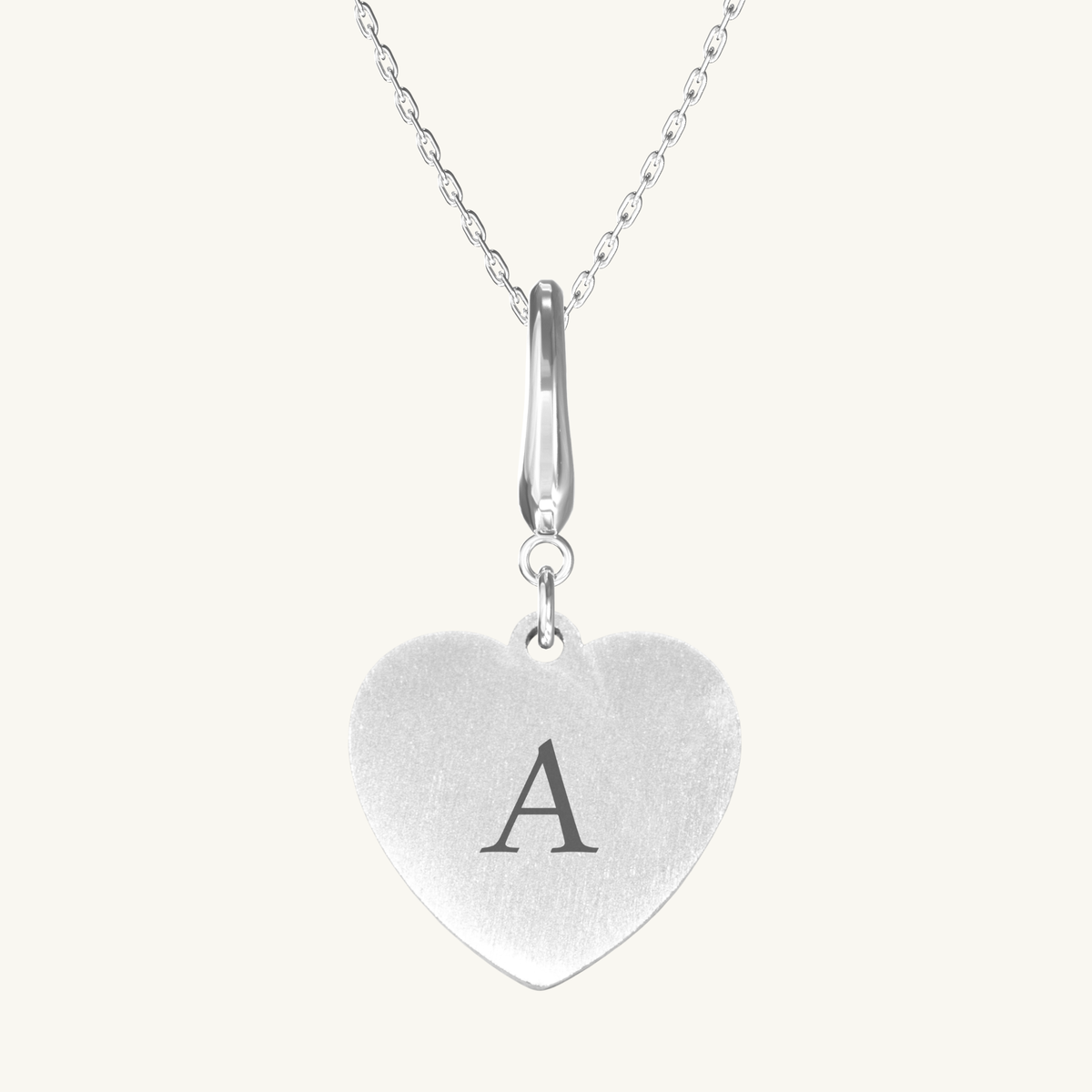 Fluted Heart Necklace