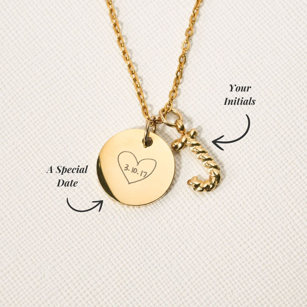 Custom Handwriting Charm alternate angle By Lumine