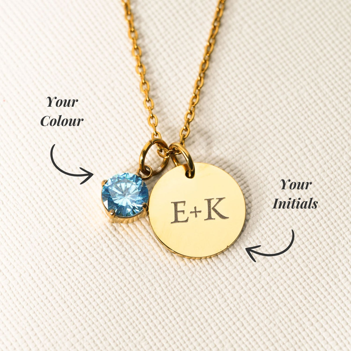 Custom Letter Charm styled view By Lumine