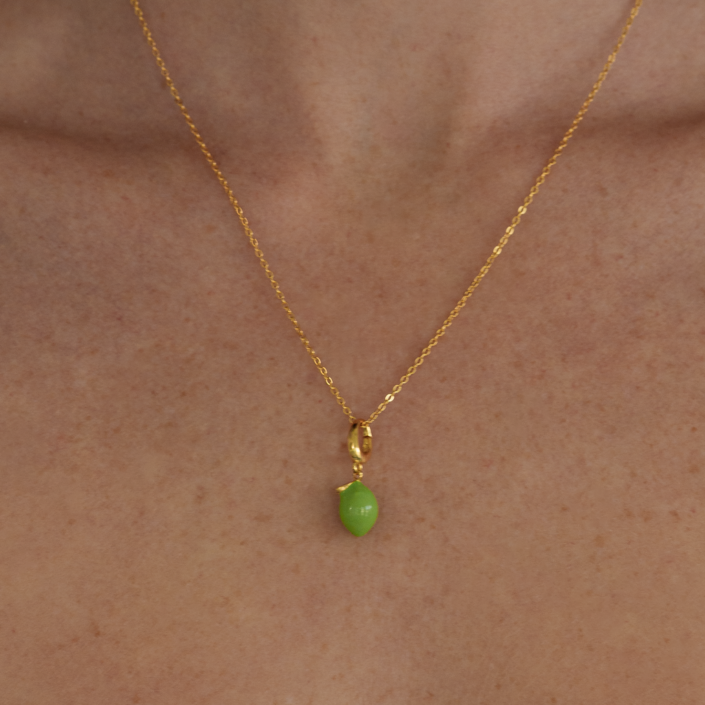 Lime Fruit Necklace