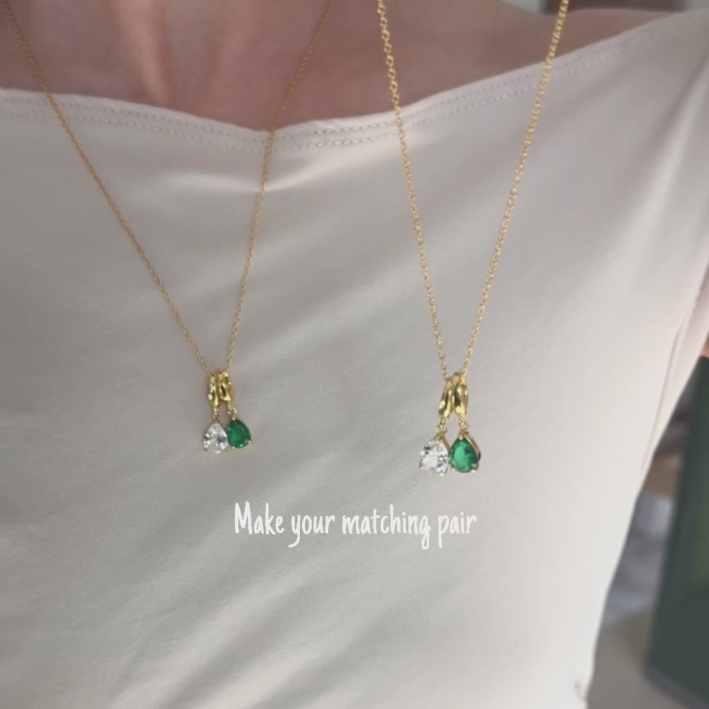 The Toi Et Moi Necklace Set