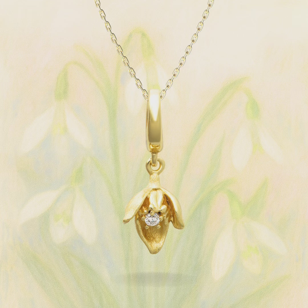 Water Lily Flower Charm