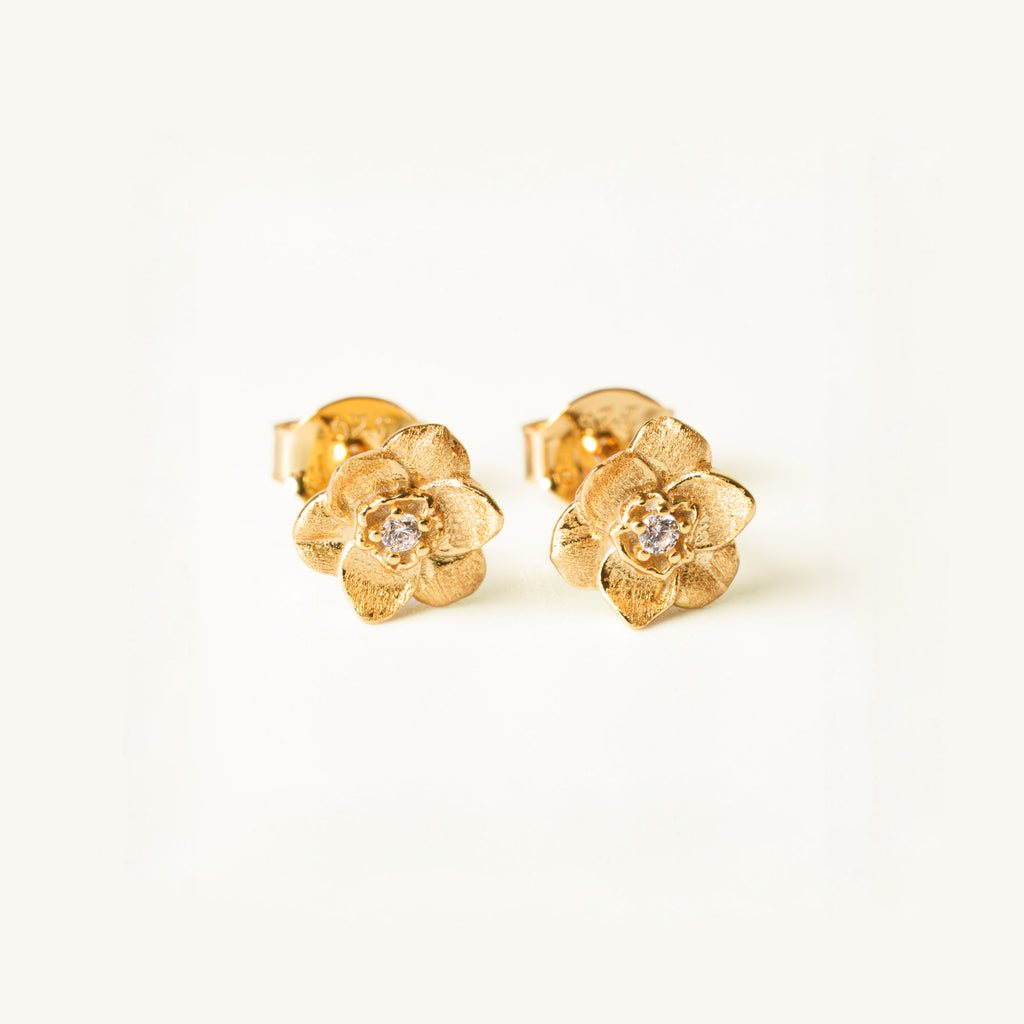 Narcissus Birth Flower Earrings - December By Lumine