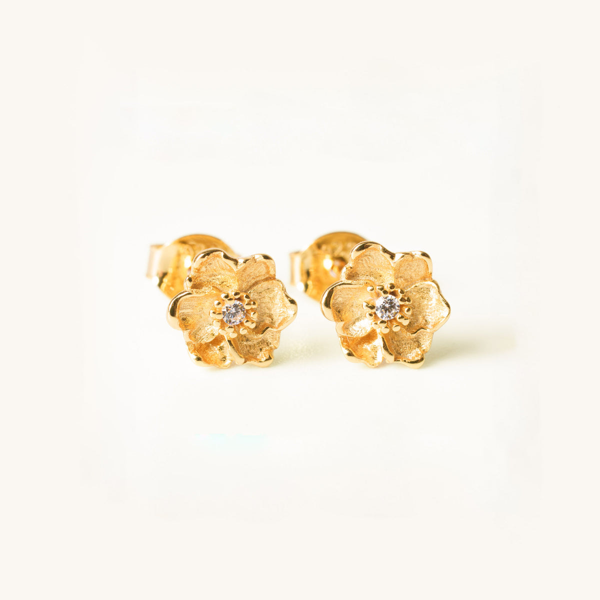 Poppy Birth Flower Earrings - August By Lumine