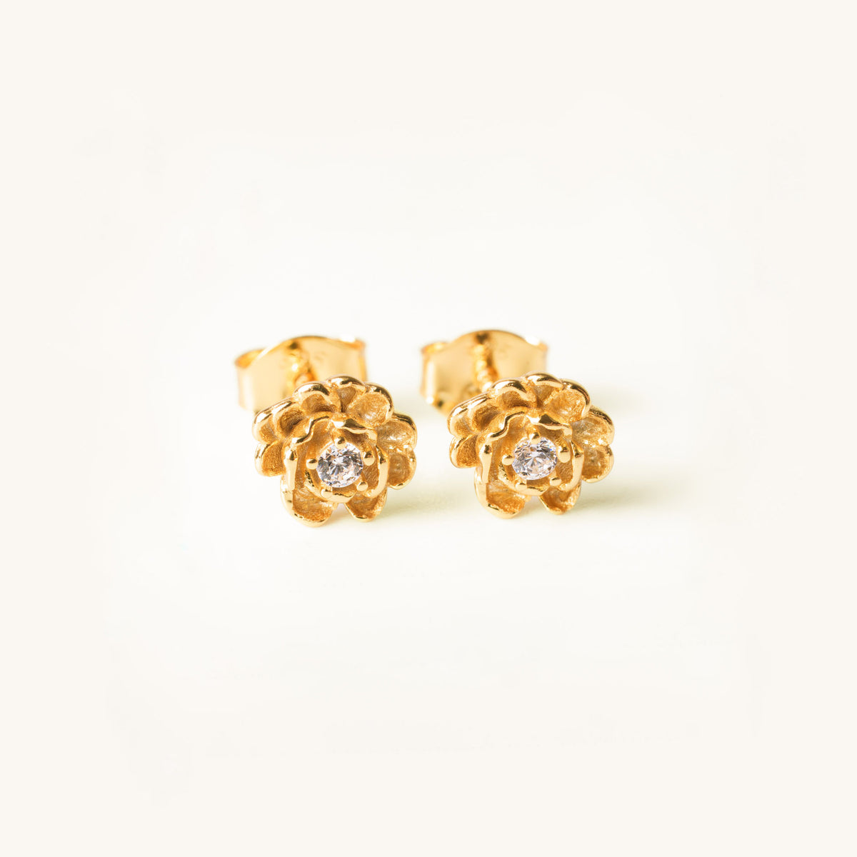 Peony Birth Flower Earrings - November By Lumine