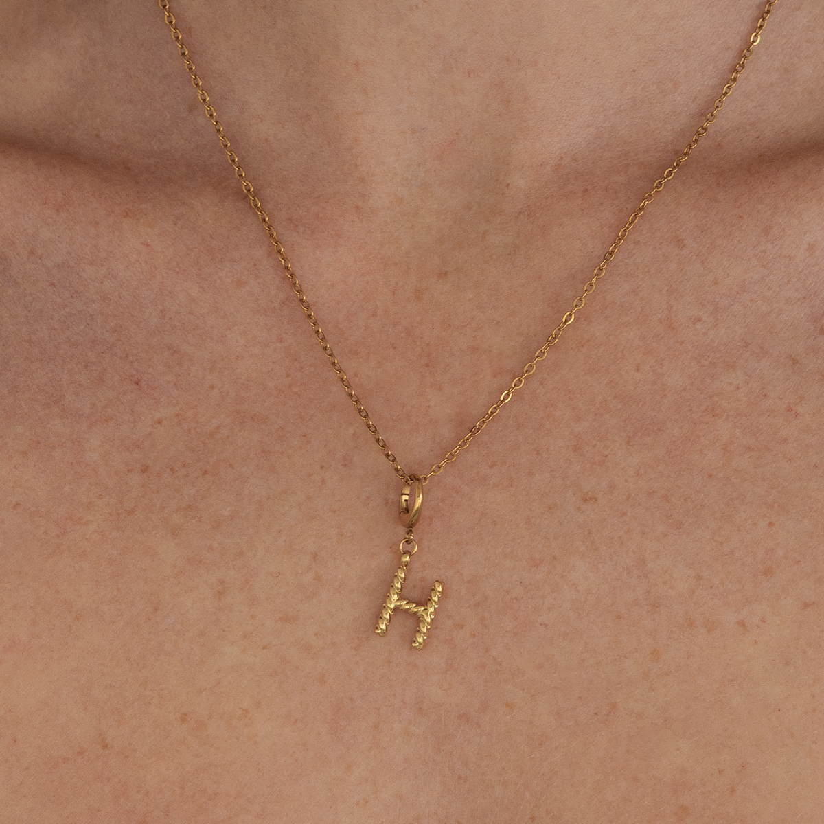 Rope Initial Charm
