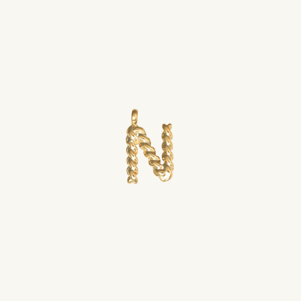 Rope Initial Charm