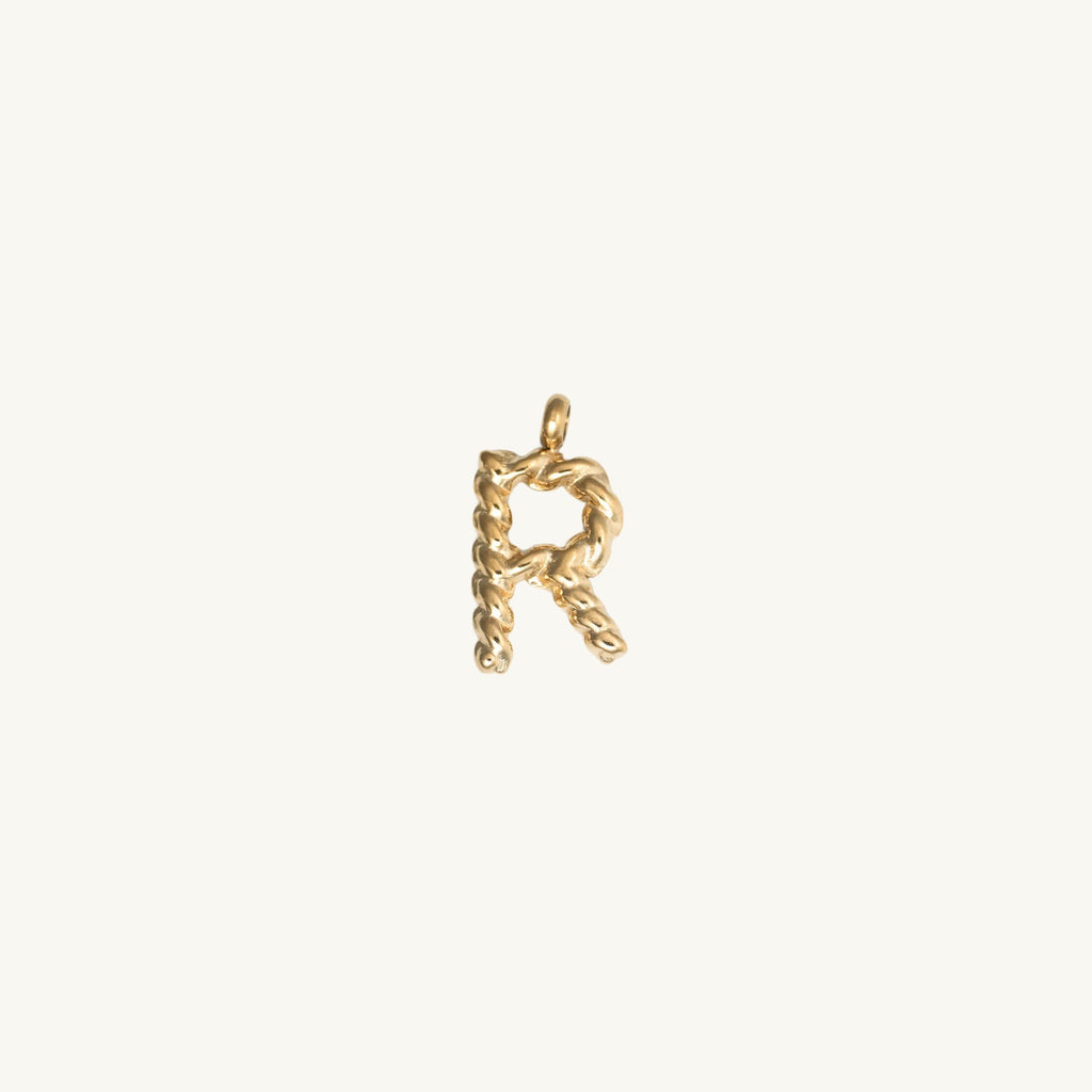 Rope Initial Charm