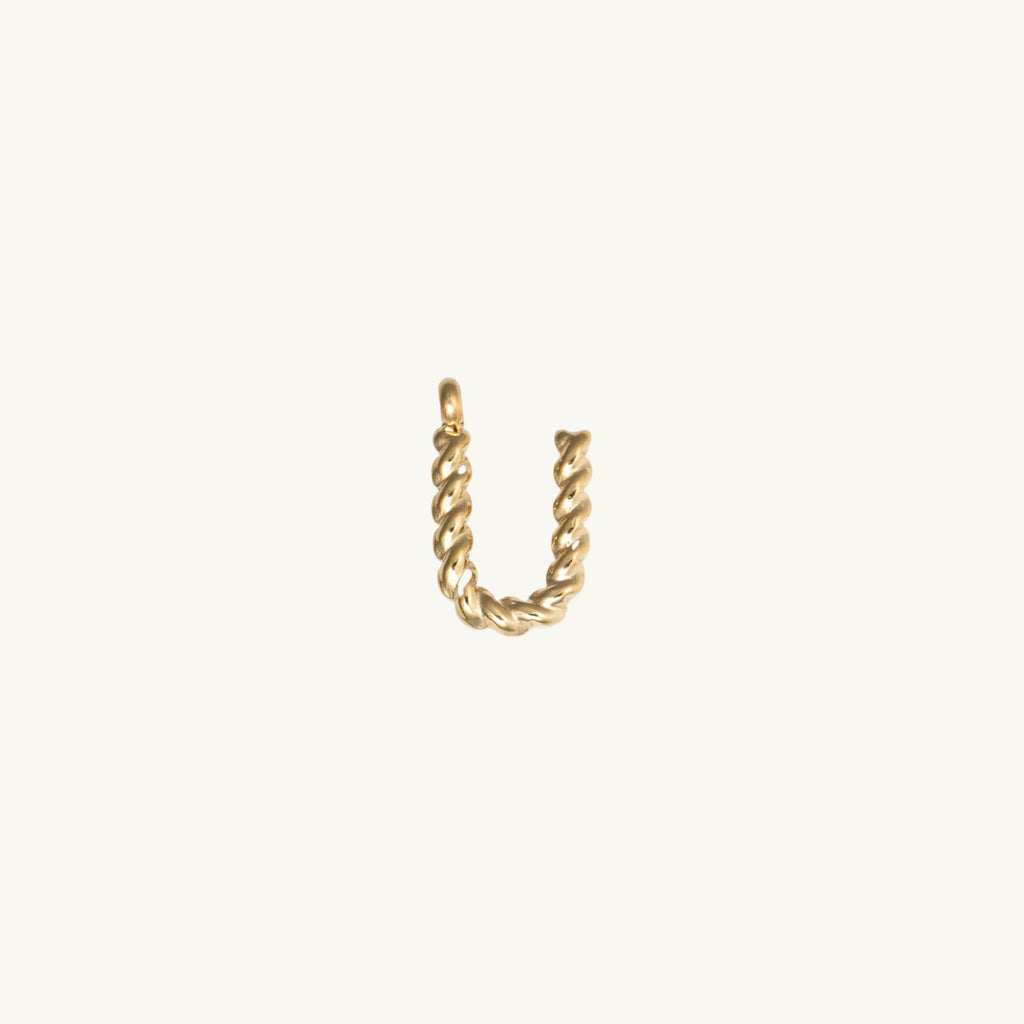 Rope Initial Charm