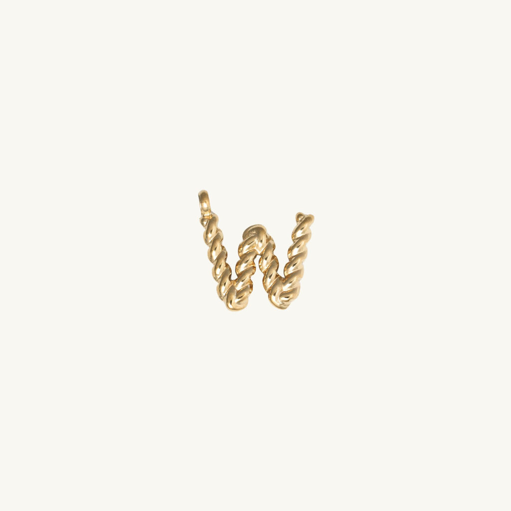Rope Initial Charm