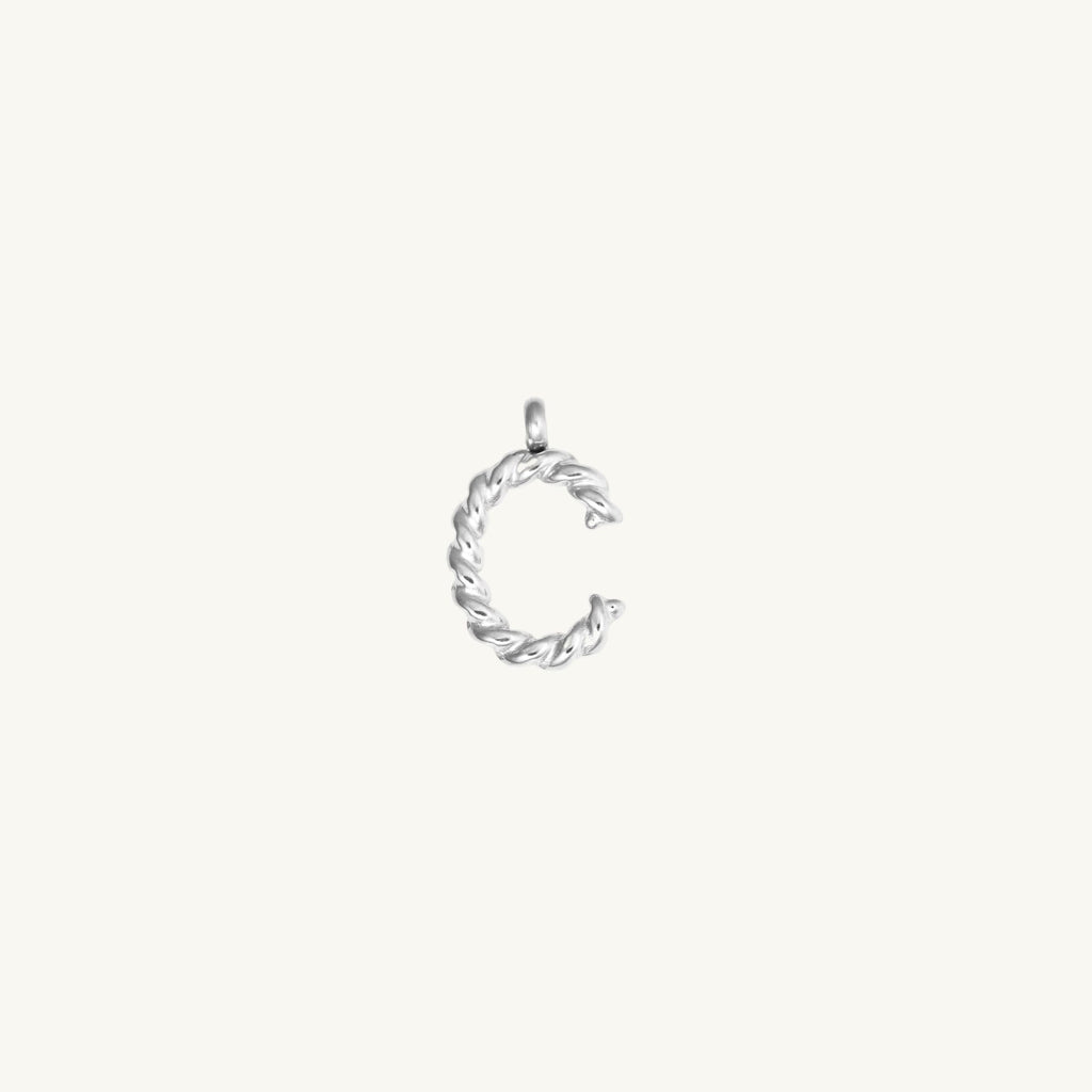Rope Initial Charm