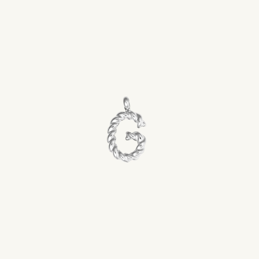 Rope Initial Charm