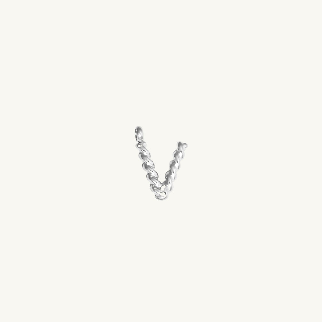 Rope Initial Charm