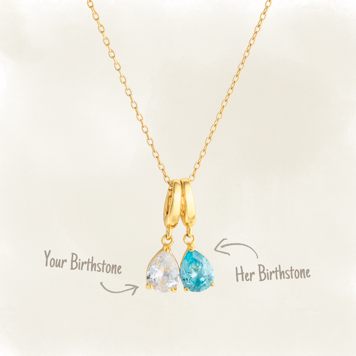 The Toi Et Moi Necklace Set By Lumine